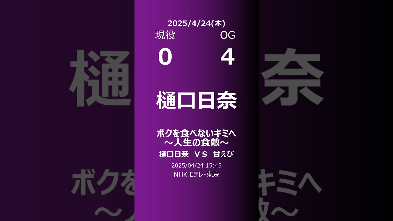 【明日の乃木坂】現役・OG 2025/04/24 #shorts #乃木坂46 【番組出演】