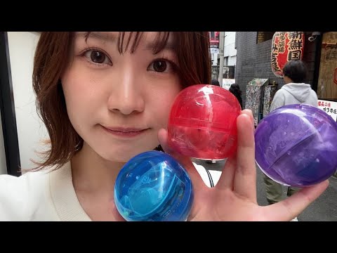 大人だからガチャガチャいっぱい引けるんだ♪【人生初タイミー】