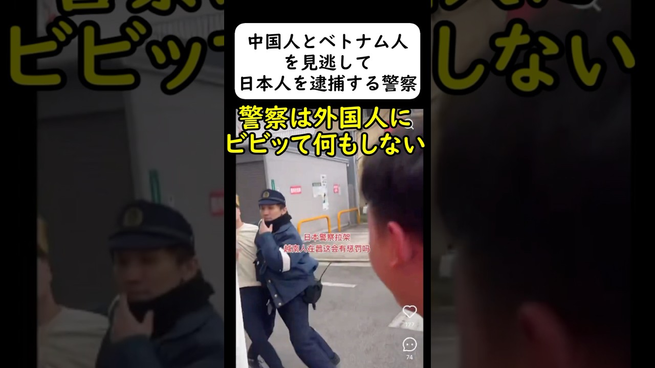 中国人観光客に舐められる警察、更にベトナム人も見逃す #岩屋は責任をとれ
