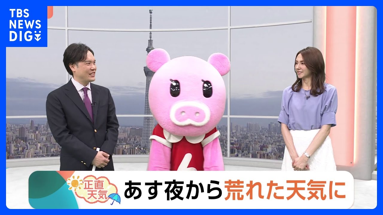 【5月9日 関東の天気】あす夜から荒れた天気に｜TBS NEWS DIG