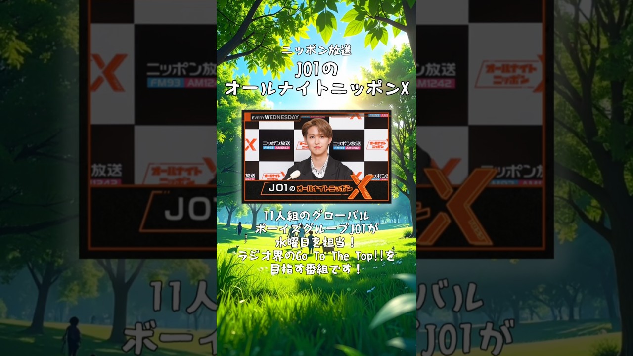 新緑の季節におすすめ！ラジオ番組３選　#大島由香里 #酒井一圭 #純烈 #吉田仁人 #M!LK #白岩瑠姫 #JO1 #新緑 #緑 #radiko #radio #ラジコ #ラジオ #shorts