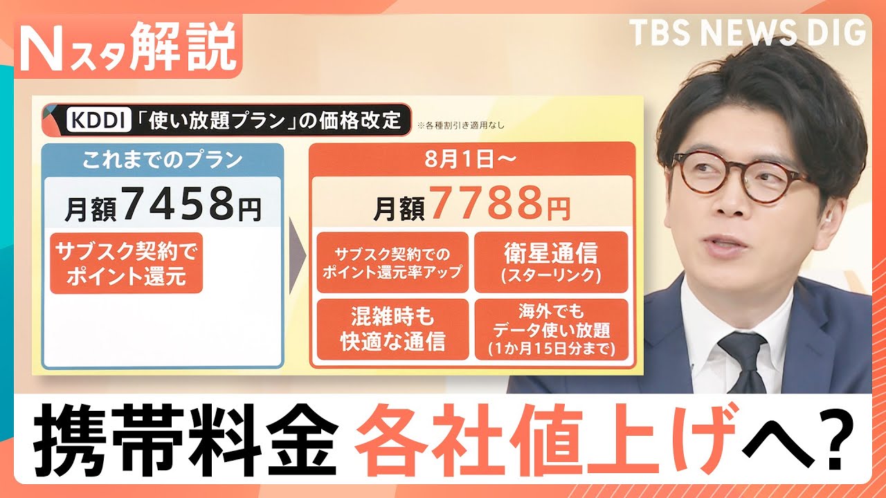 「安くするには経済圏にどっぷりつかること」携帯大手 主要プラン値上げ、街で調査 毎月の利用料金【Nスタ解説】｜TBS NEWS DIG