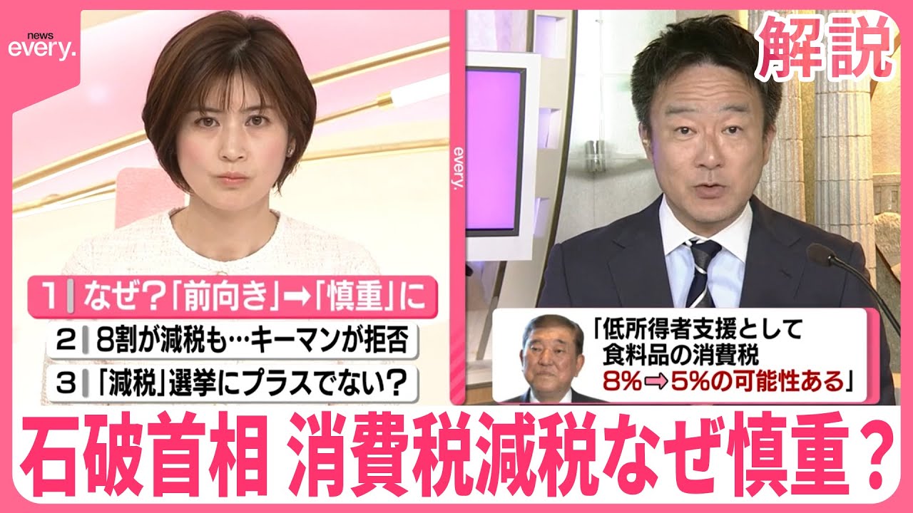 【解説】“消費税減税” 石破首相はなぜ慎重？  野党「何もしない」と批判