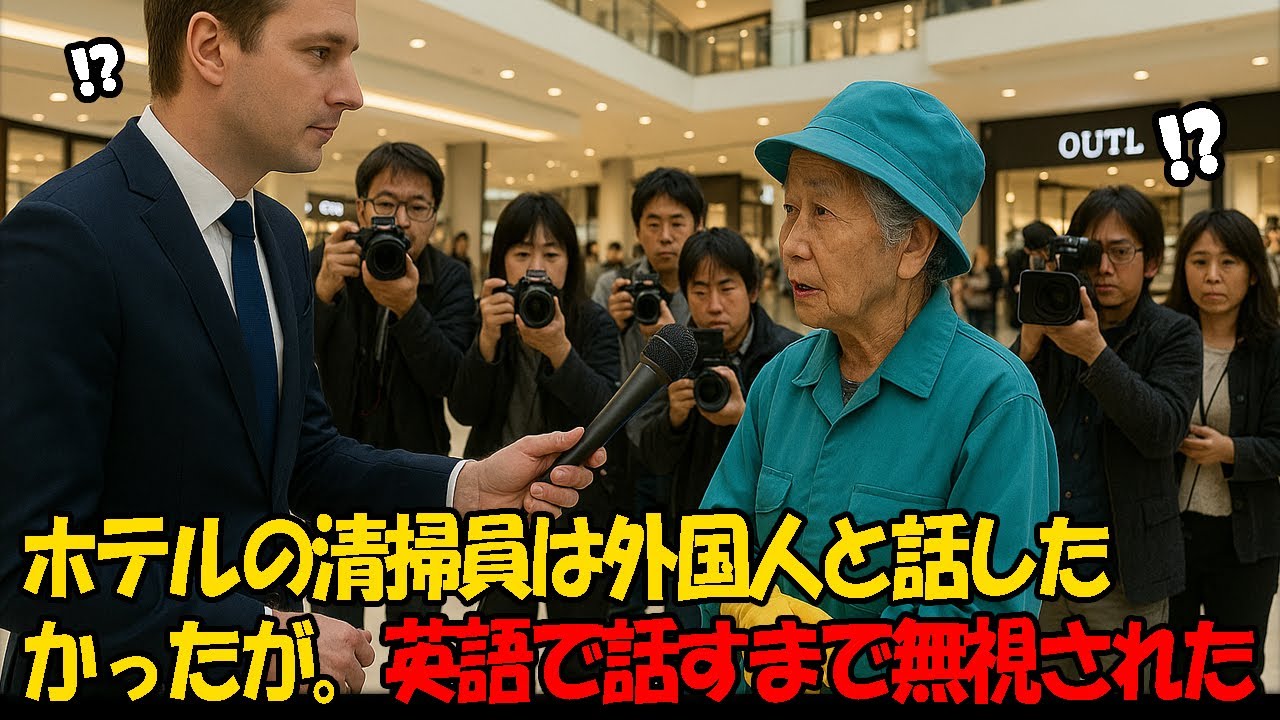 ホテルの清掃員は外国人と話したがったが、英語を話し始めるまでスタッフに無視された...