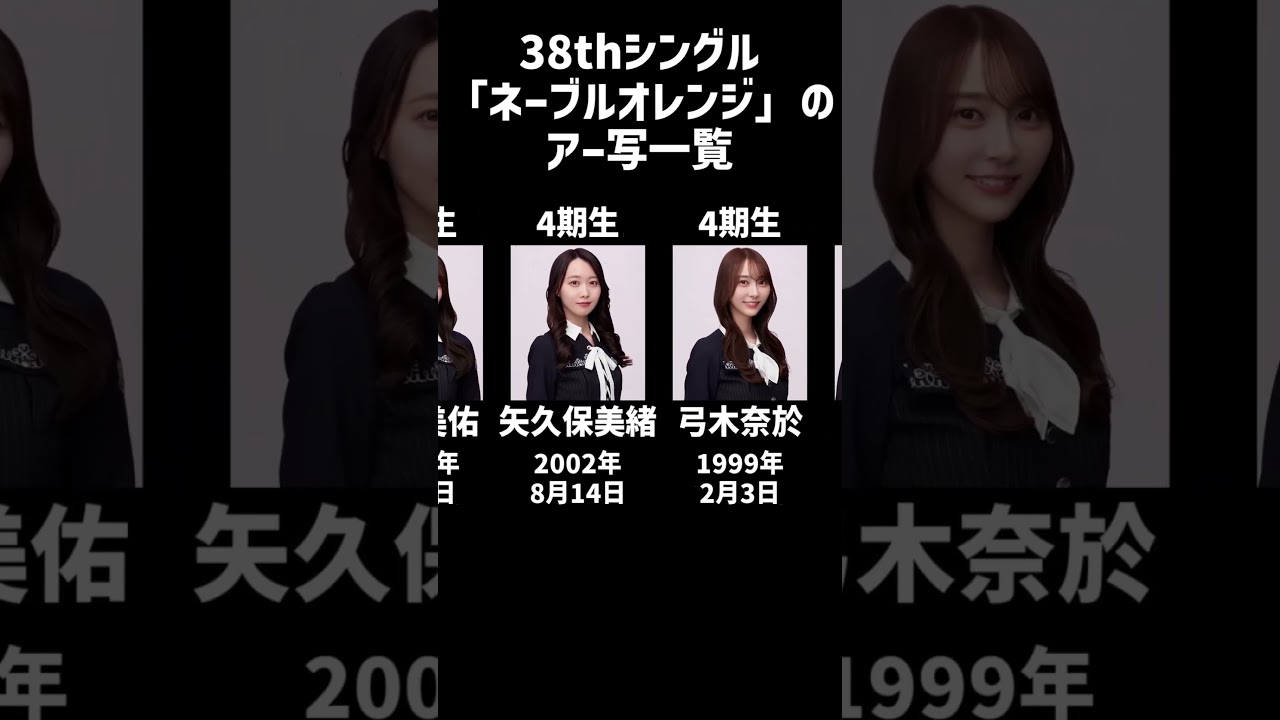 乃木坂46 38thシングル「ネーブルオレンジ」 アー写一覧 #乃木坂46 #ネーブルオレンジ