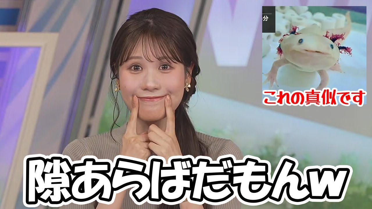 【戸北美月】油断も隙もあったもんじゃない…唐突に顔芸をするお天気お姉さん