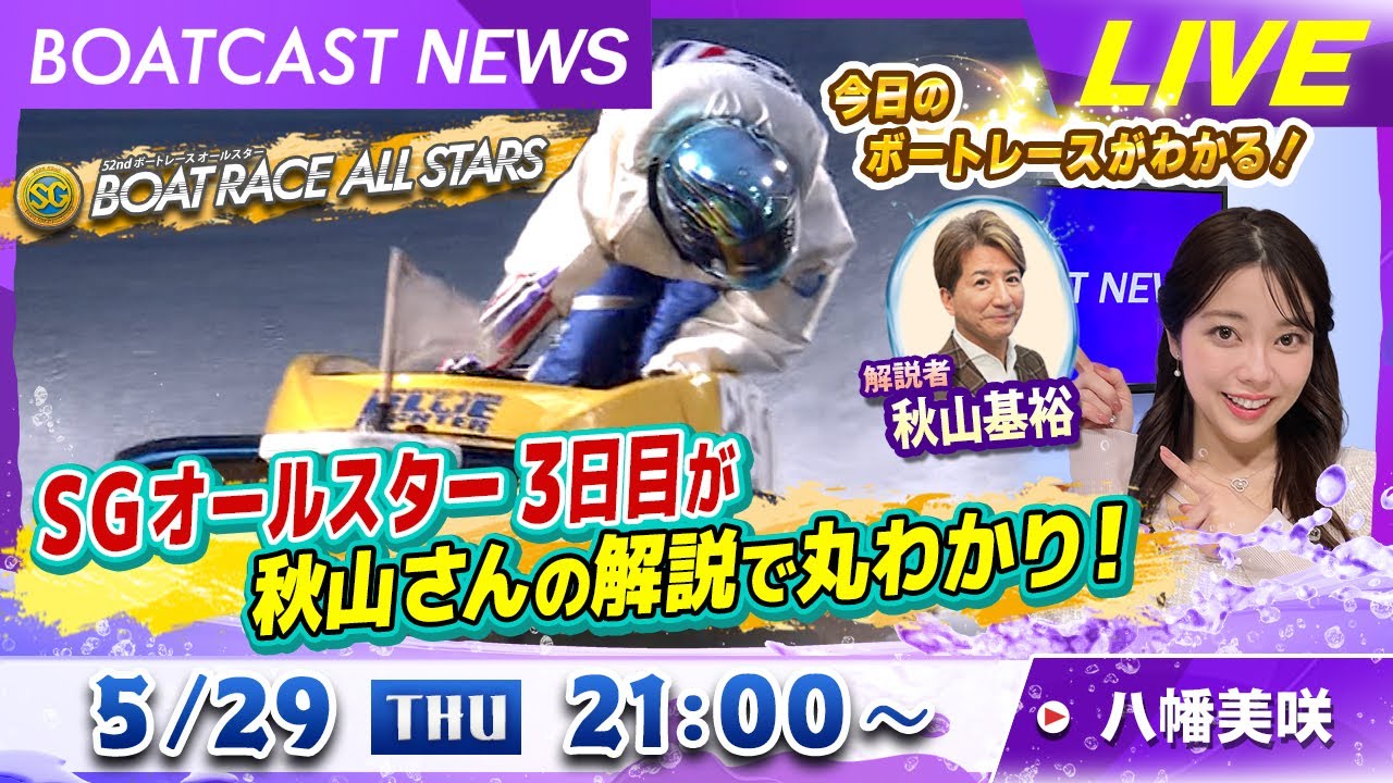 BOATCAST NEWS｜SG第52回オールスター3日目が丸わかり！｜木曜企画「ピックアップショートニュース」