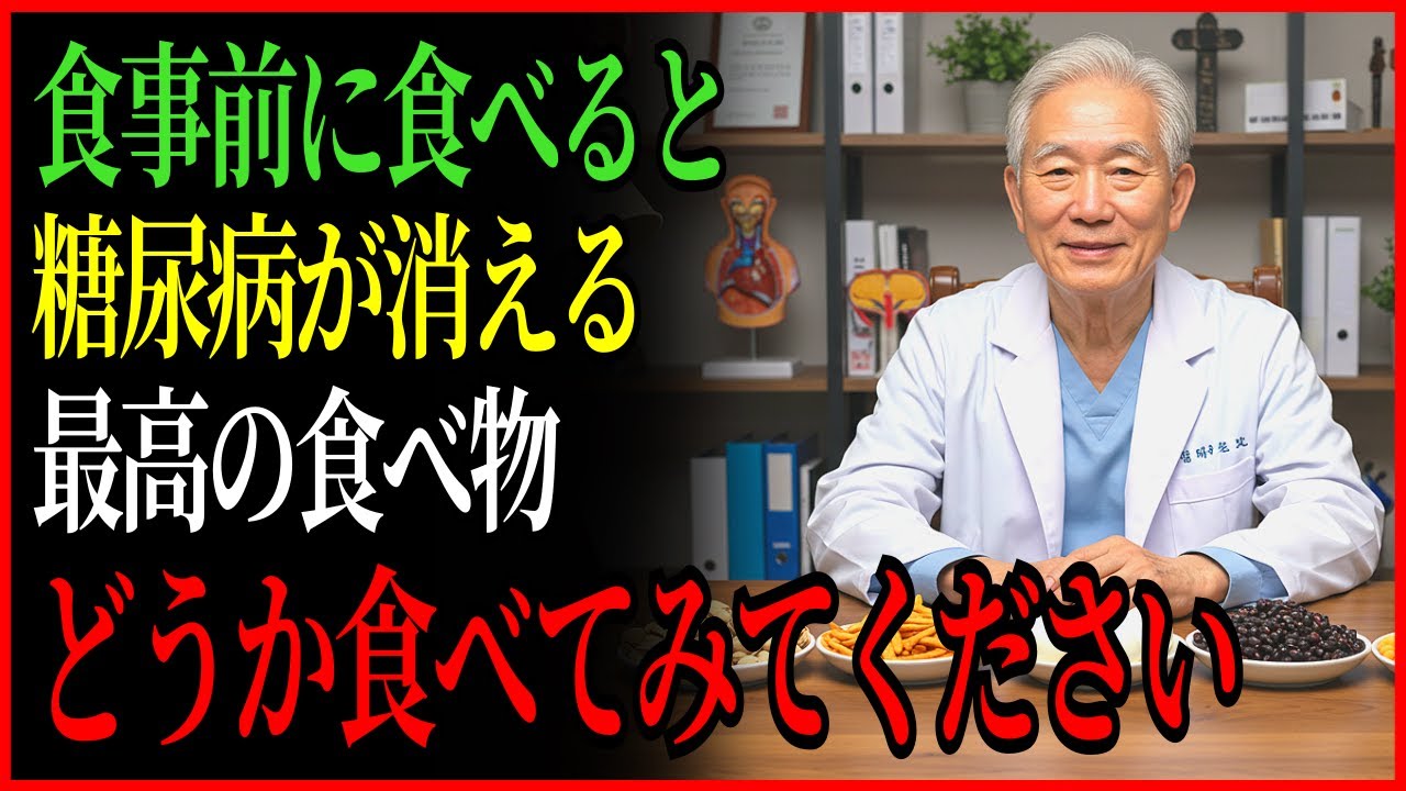 食前に「これ」を食べると糖尿病が消えます。糖尿病に良い食べ物、血糖値がぐっと下がります