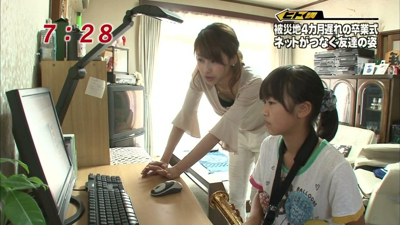 女子アナ　加藤綾子　めざまし20110805