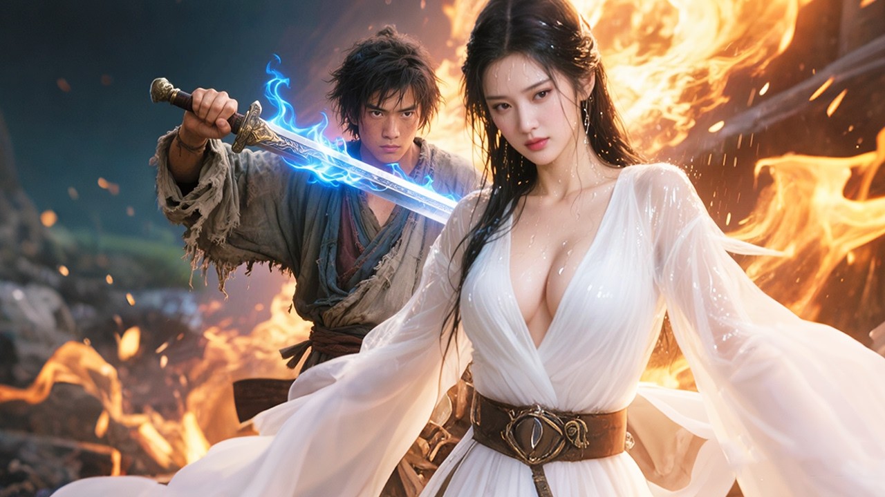 仙魔大戰僥幸逃生的乞丐小夥竟得到虛空之劍，秒殺所有看不起他的人，重塑天師之力！#短劇 #爽劇 #穿越 #重生