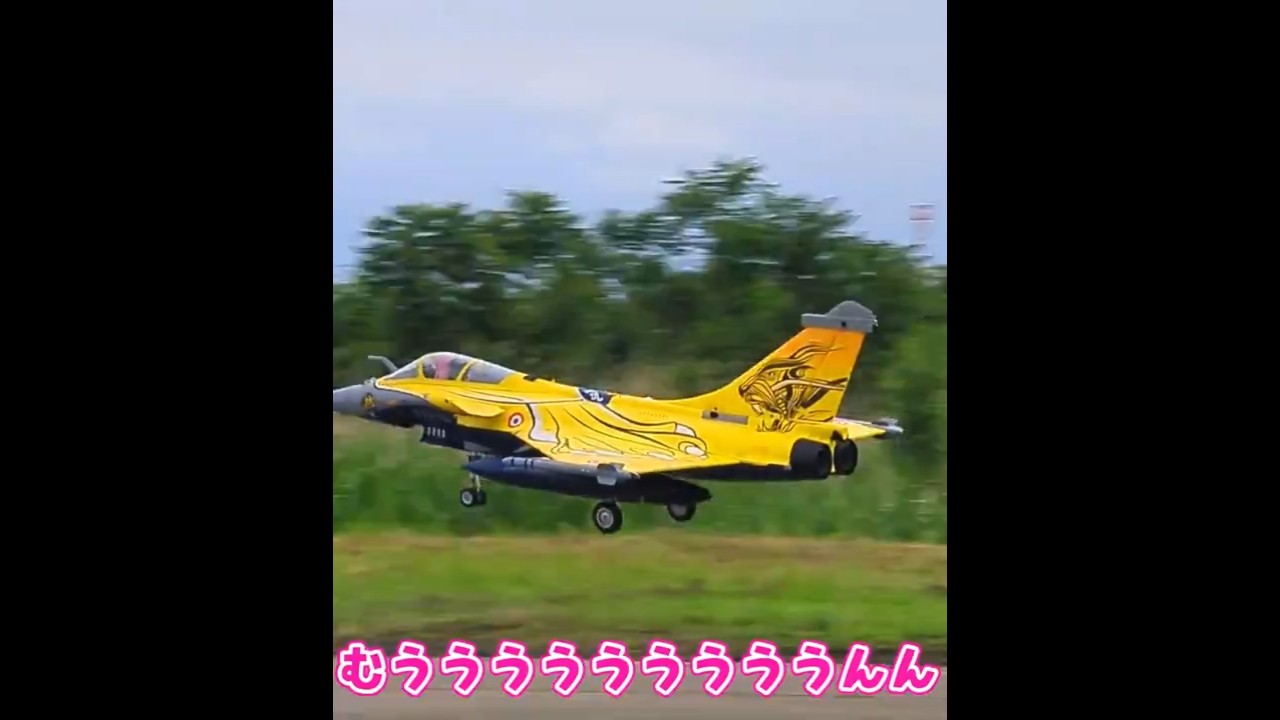 観客の前で着陸するRafale C #ラジコン飛行機