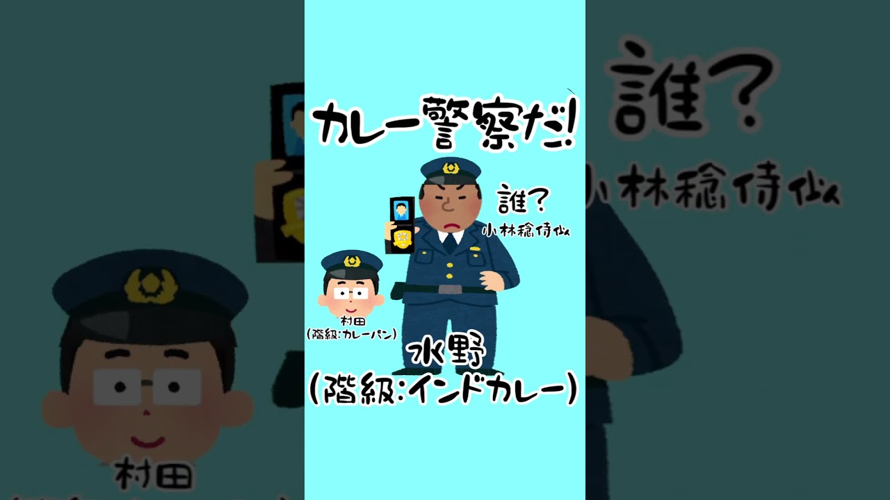 ちょびラヴィット!誰?小林稔侍似カレー警察登場編☆丸山本並夫妻でカレー禁止破り※現在、再カレー＆ハンバーグ禁止中★MC麒麟川島明TBS田村真子★女子アナ☆いらすとや#ラヴィット#イラスト#shorts
