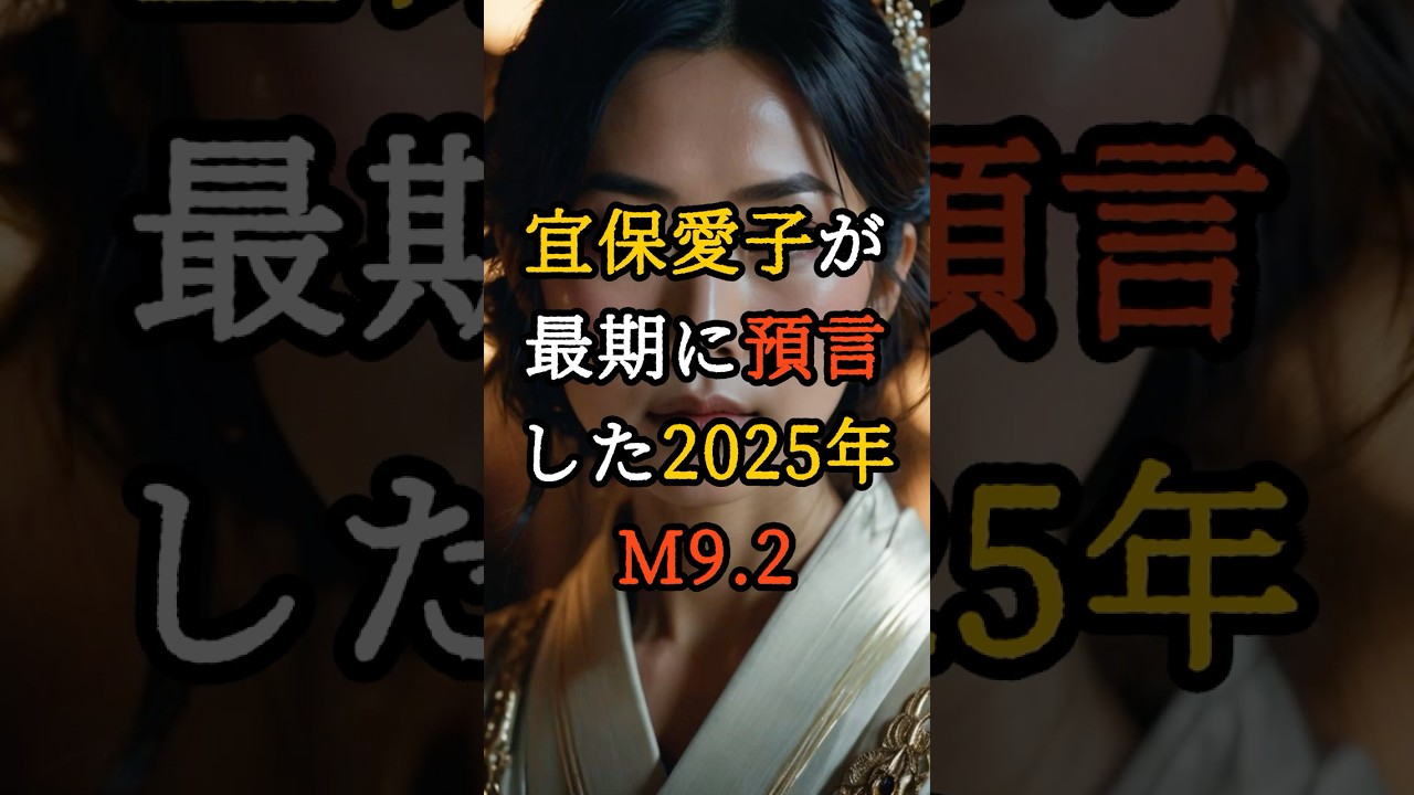 宜保愛子が最期に預言した2025年M9.2巨大地震の恐怖【 都市伝説 予言 霊能者 スピリチュアル ミステリー 】
