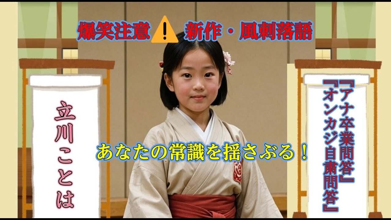 #落語#風刺 #モヤさま  #jo1 『アナ卒業問答』『オンカジ自粛問答』