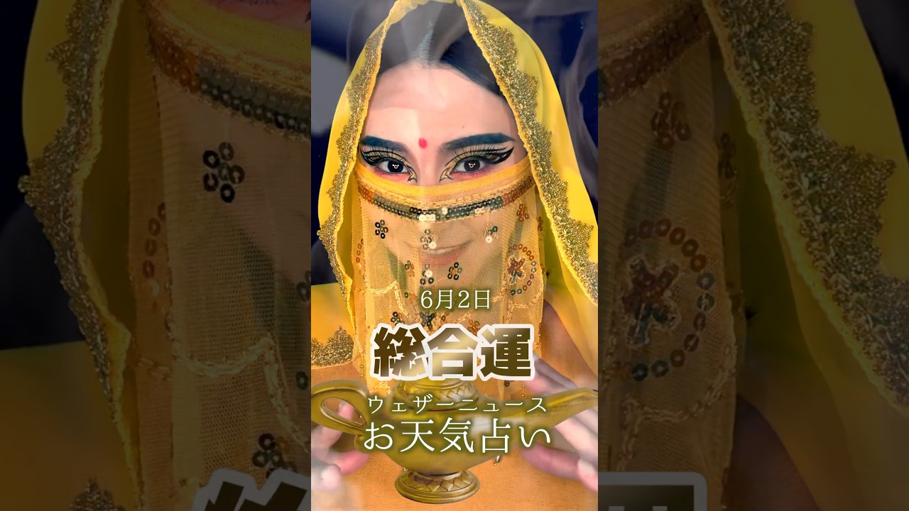 今日の1位は？【総合運】6月2日のお天気占い #通勤タイパ #白井ゆかり #川畑玲 #占い