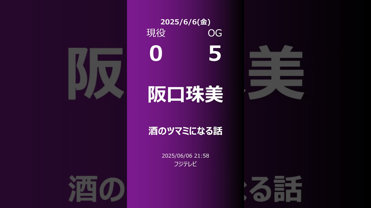 【明日の乃木坂】現役・OG 2025/06/06 #shorts #乃木坂46 【番組出演】