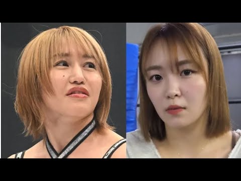 【🌟スターダム🌟】IWGP女子調印式で🔥王者・朱里🔥と挑戦者⚡Sareee⚡が火花💥　朱里「私のための戦いする👊」