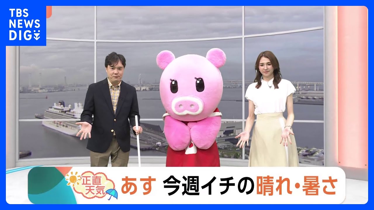 【6月12日 関東の天気】 今週イチの晴れ・暑さ｜TBS NEWS DIG