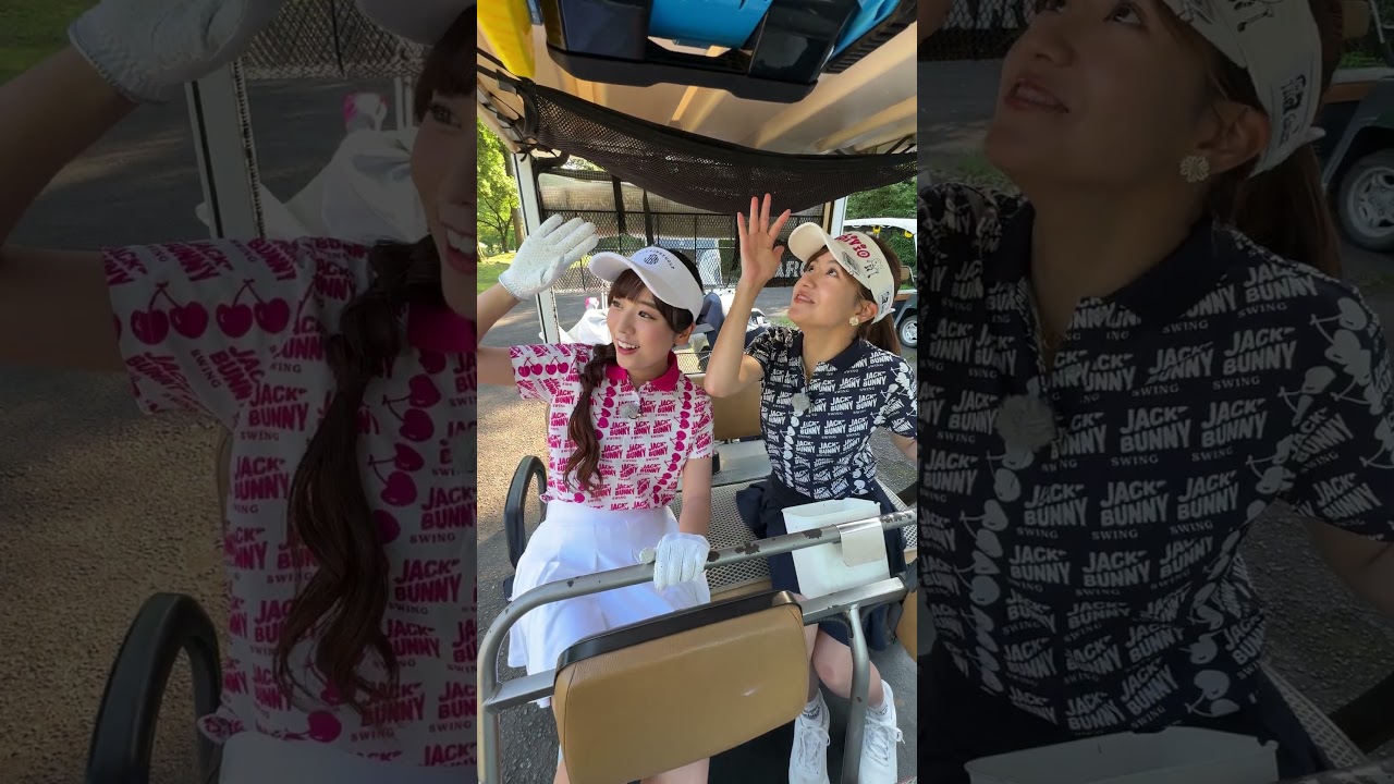 本日は後藤楽々& 上村さや香のオフショットをお届け✨近日コースでの本編をアップ予定⛳💨お楽しみに💖