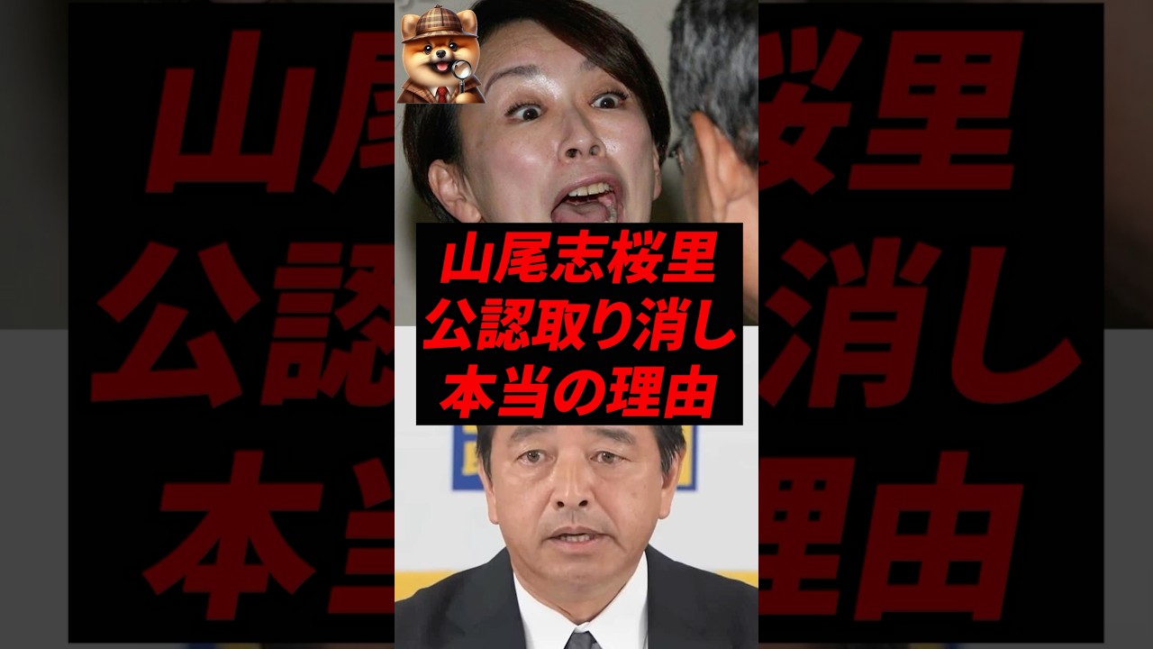 ㊗️80万再生！山尾志桜里、公認取り消し本当の理由