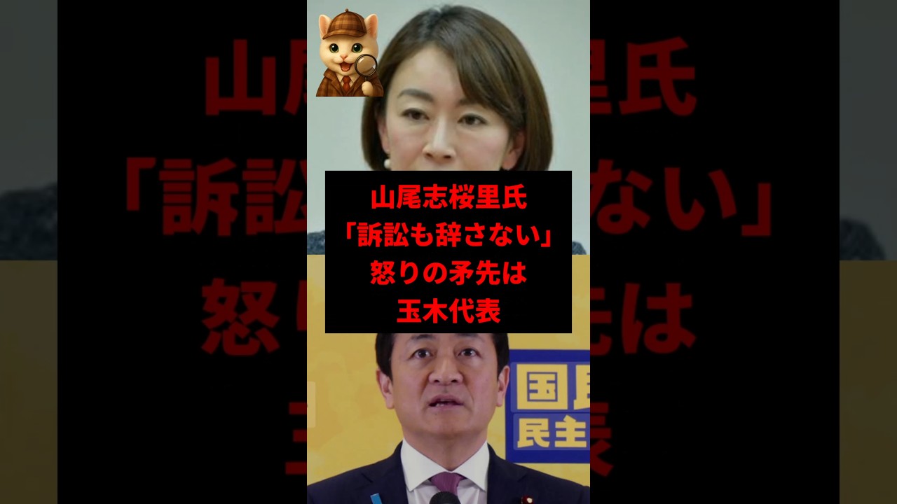 【訴訟宣言】山尾志桜里氏が国民・玉木代表にブチギレ！　#shorts
