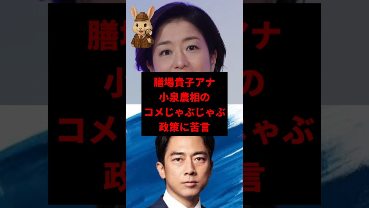 【炎上】小泉進次郎「コメじゃぶじゃぶ政策」に農家が悲鳴！長期視点ゼロか？　#shorts