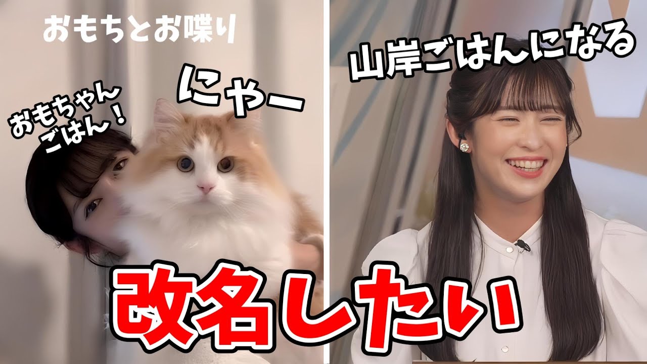 【山岸愛梨】愛猫としゃべるために「山岸ごはん」に改名したがるあいりん【ウェザーニュース切り抜き】