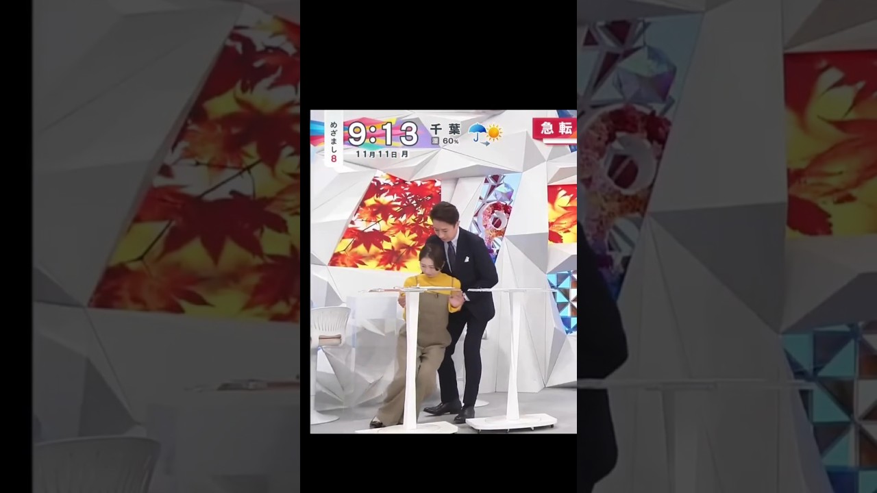 中居正広【性加害】事件：衝撃映像！フジテレビ小室瑛莉子アナ、生放送中に倒れる。テレビ界永久追放の中居正広や松本人志の行為はここまで女子アナを追い詰めていた。#ホリエモン #立花孝志