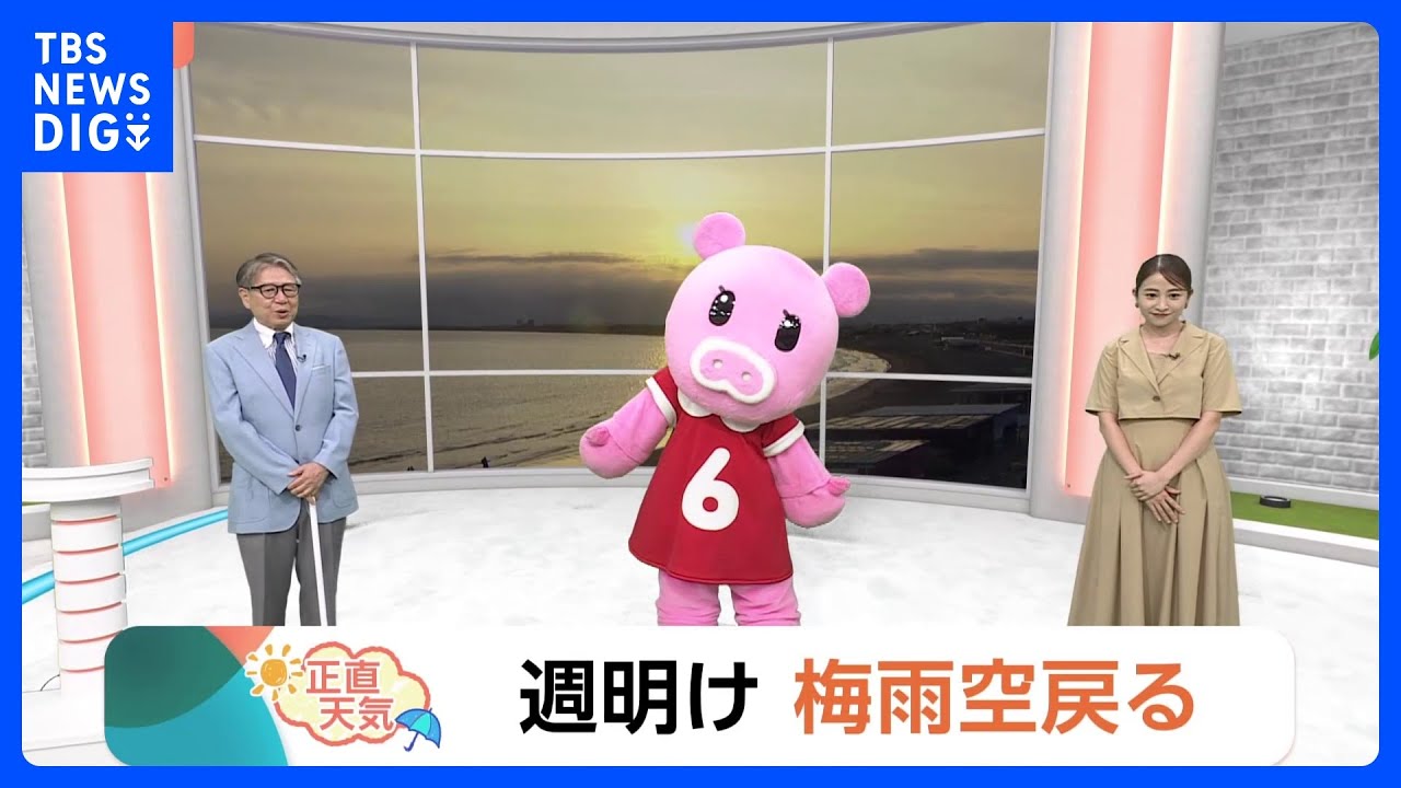 【6月21日 関東の天気】週末も暑い 熱中症対策を｜TBS NEWS DIG