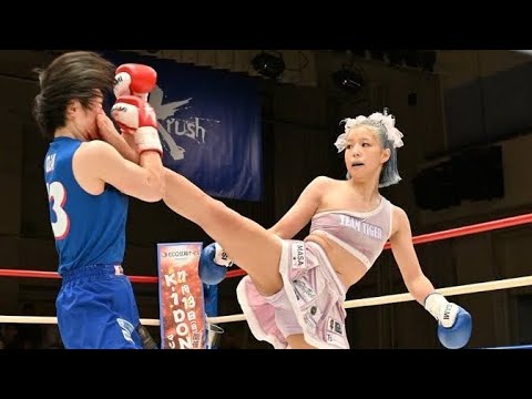 【Krush】“リアル春麗”木村萌那、横蹴り→連打で流血TKO！無敗のまま3連勝