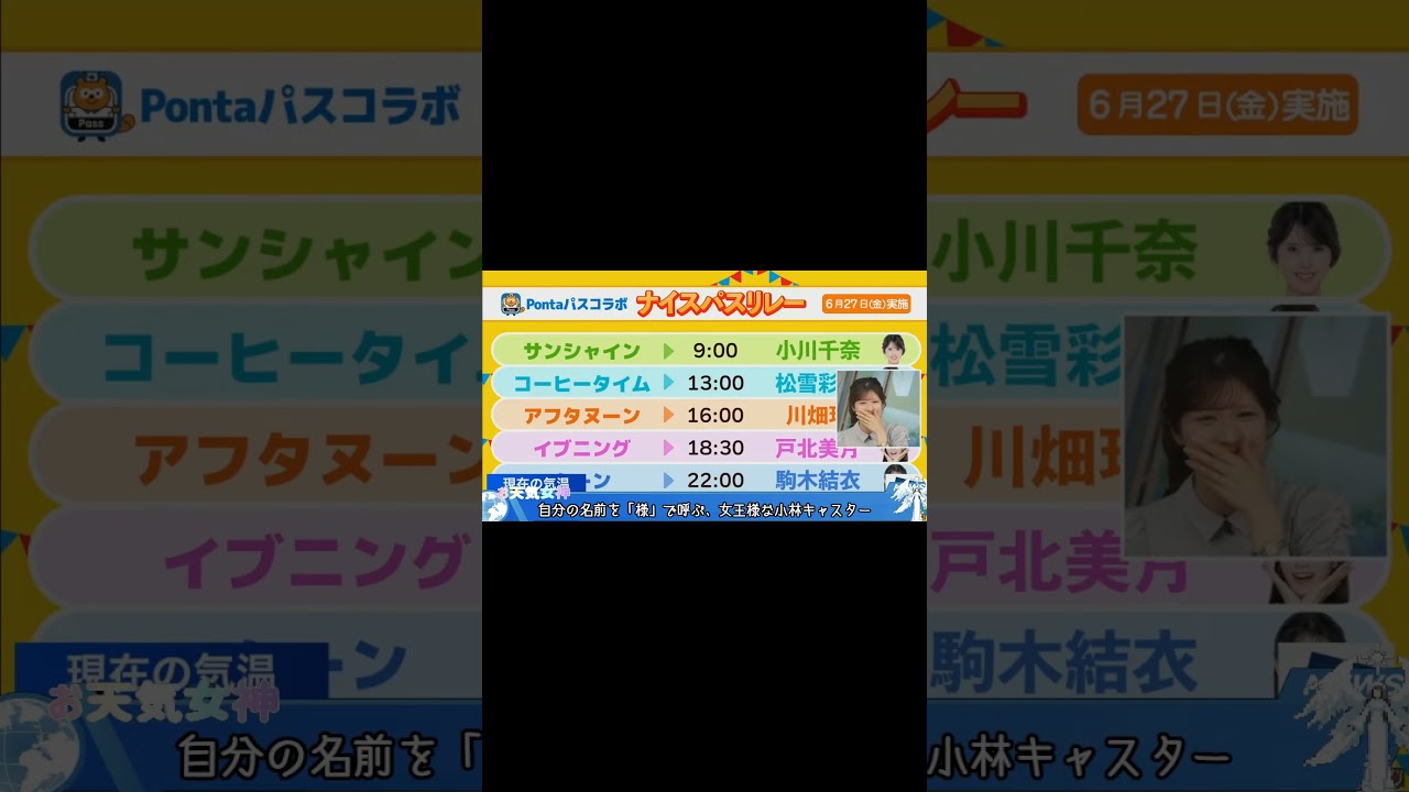 【小林李衣奈】りえな様　＃小林李衣奈　＃お天気お姉さん　＃天気キャスター　 #ウェザーニュース 　#ウェザーニュース切り抜き