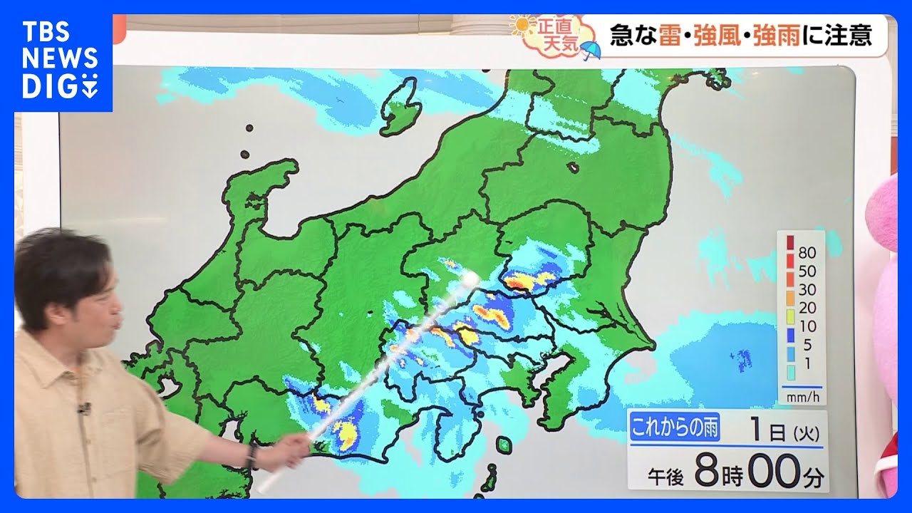 【7月2日 関東の天気】落雷・突風・強い雨｜TBS NEWS DIG