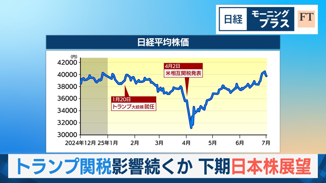 トランプ関税影響続くか　下期日本株展望【日経モープラFT】