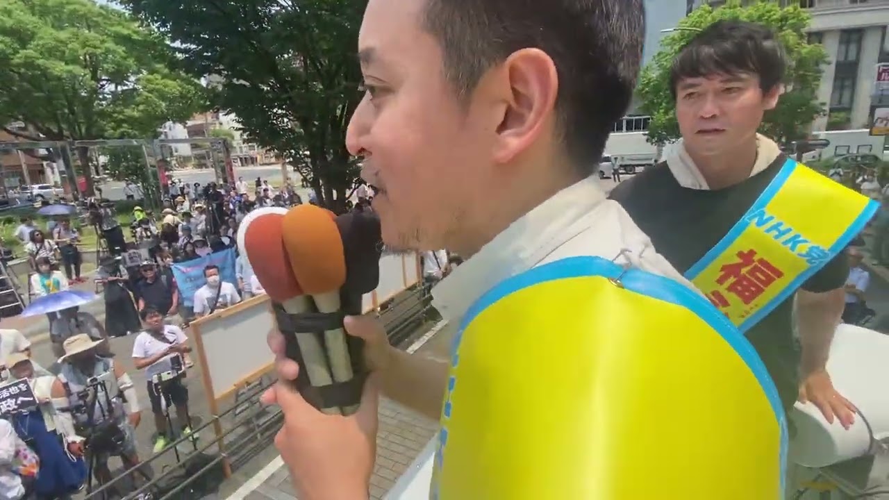 選挙カーからの風景