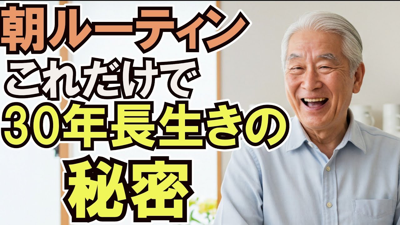 寿命が30年延びる理由と充実したシニアライフを支える朝の習慣