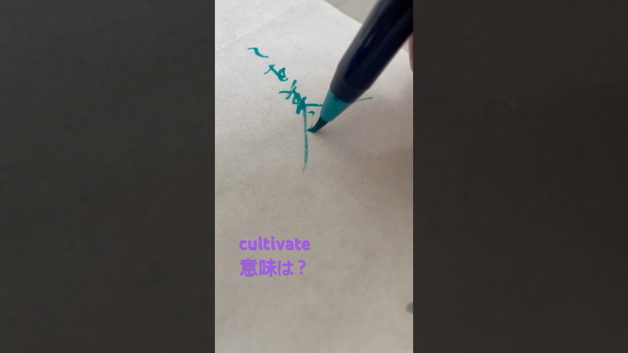 cultivate 意味は？　#calligraphy #writing #書道 #japan #japanese #平和　#daily #home #丁寧な暮らし　#home #piano