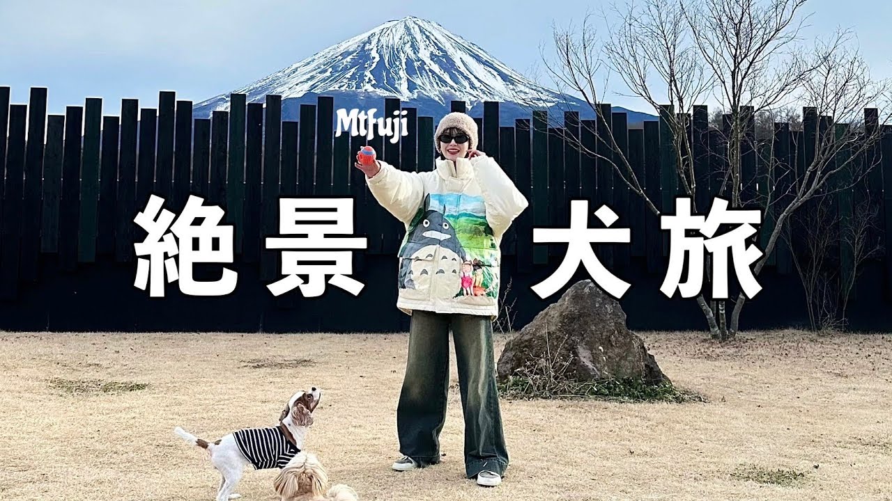 Vlog . 巨大【富士山】を目の前に愛犬🐶と過ごす休日に密着🗻
