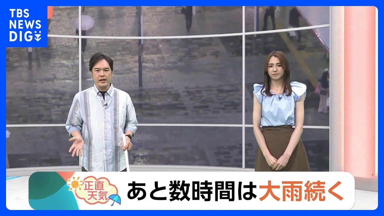 【7月11日 関東の天気】あと数時間は大雨続く｜TBS NEWS DIG