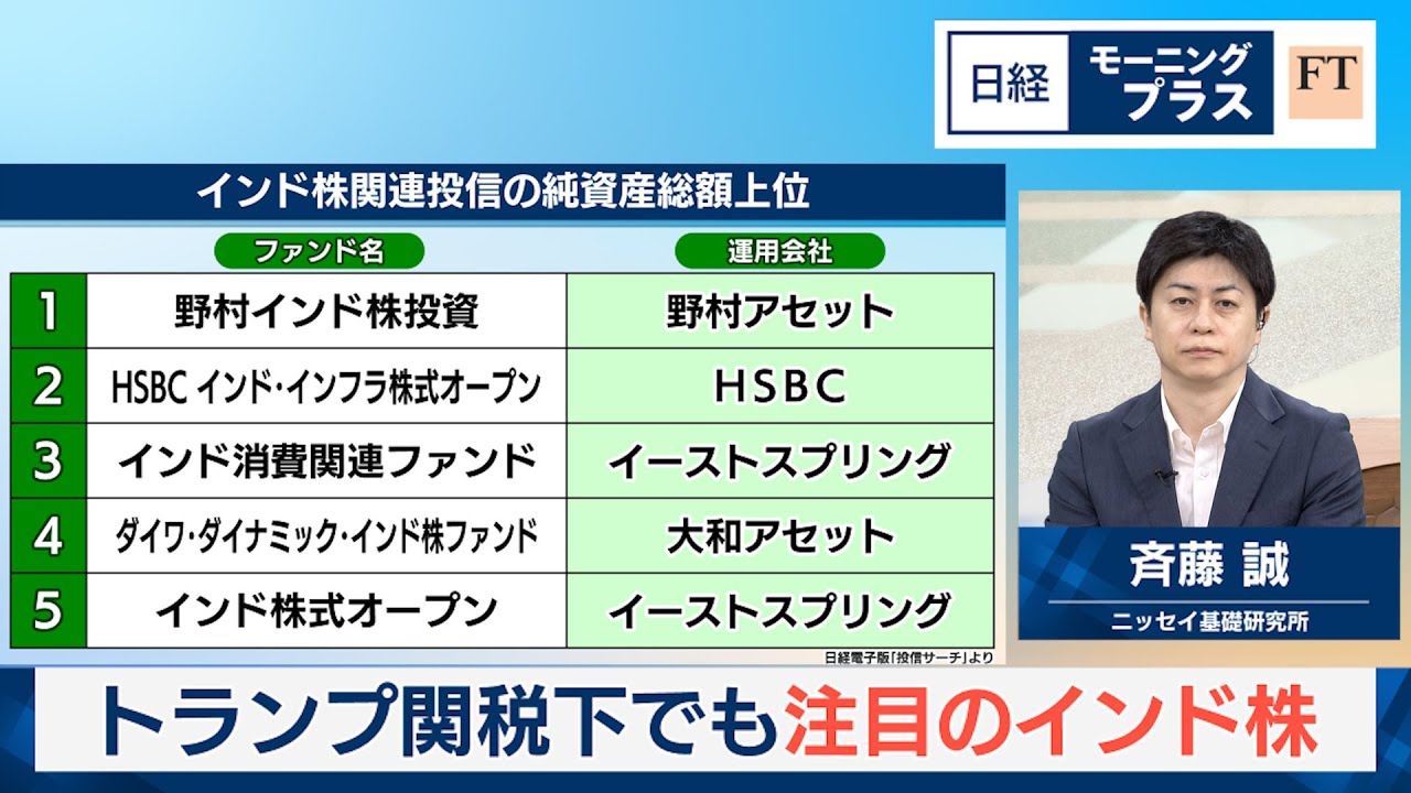 トランプ関税下でも注目のインド株【日経モープラFT】