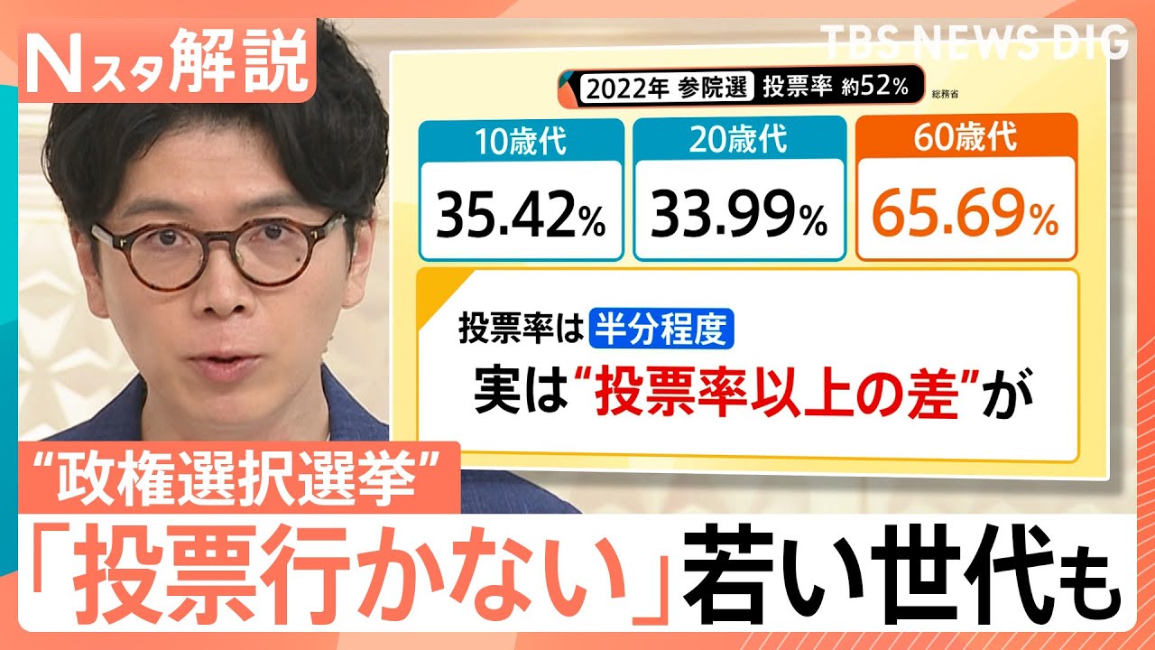 史上初“3連休の中日”に参院選「投票行かない」若い世代も…シルバー民主主義で何が起きる？【Nスタ解説】｜TBS NEWS DIG