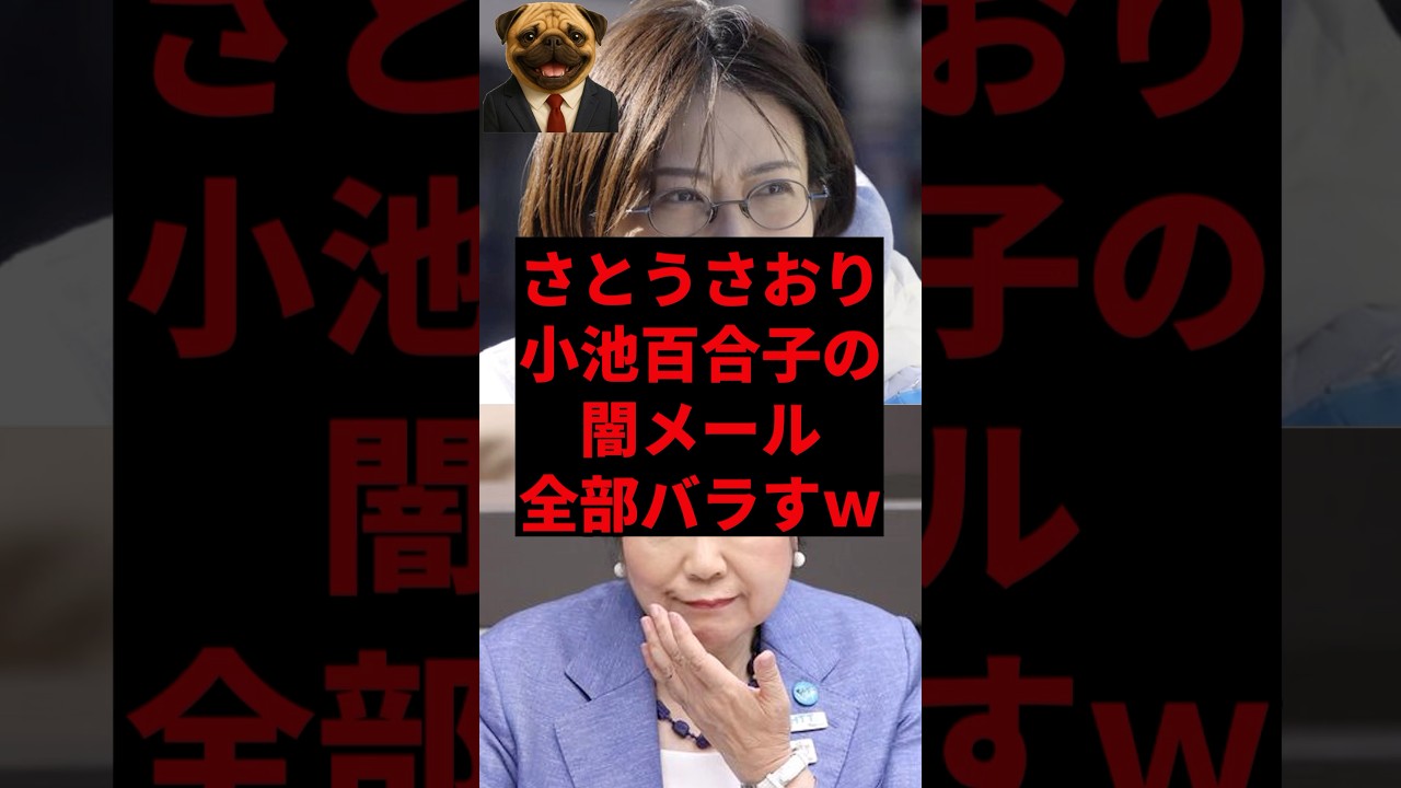 さとうさおり、小池百合子の闇メール全部バラすw