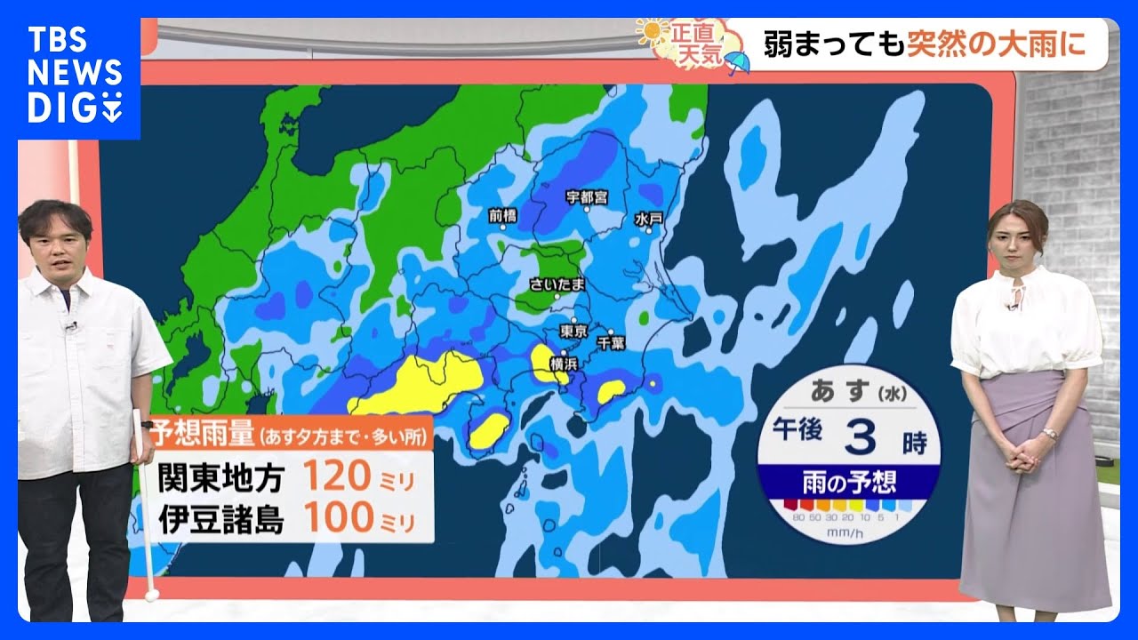【7月16日 関東の天気】雲の川が出来ています!｜TBS NEWS DIG