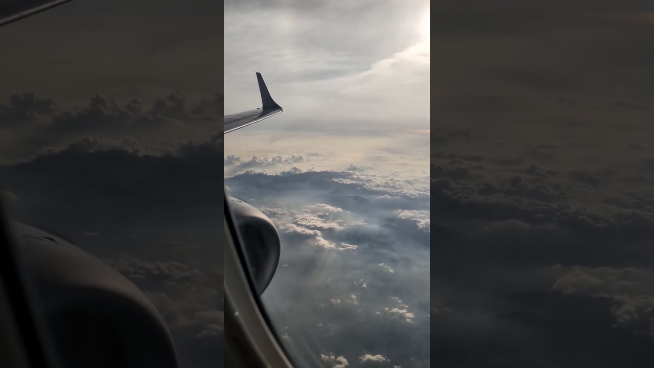 長野県上空の雲海　航空ルート