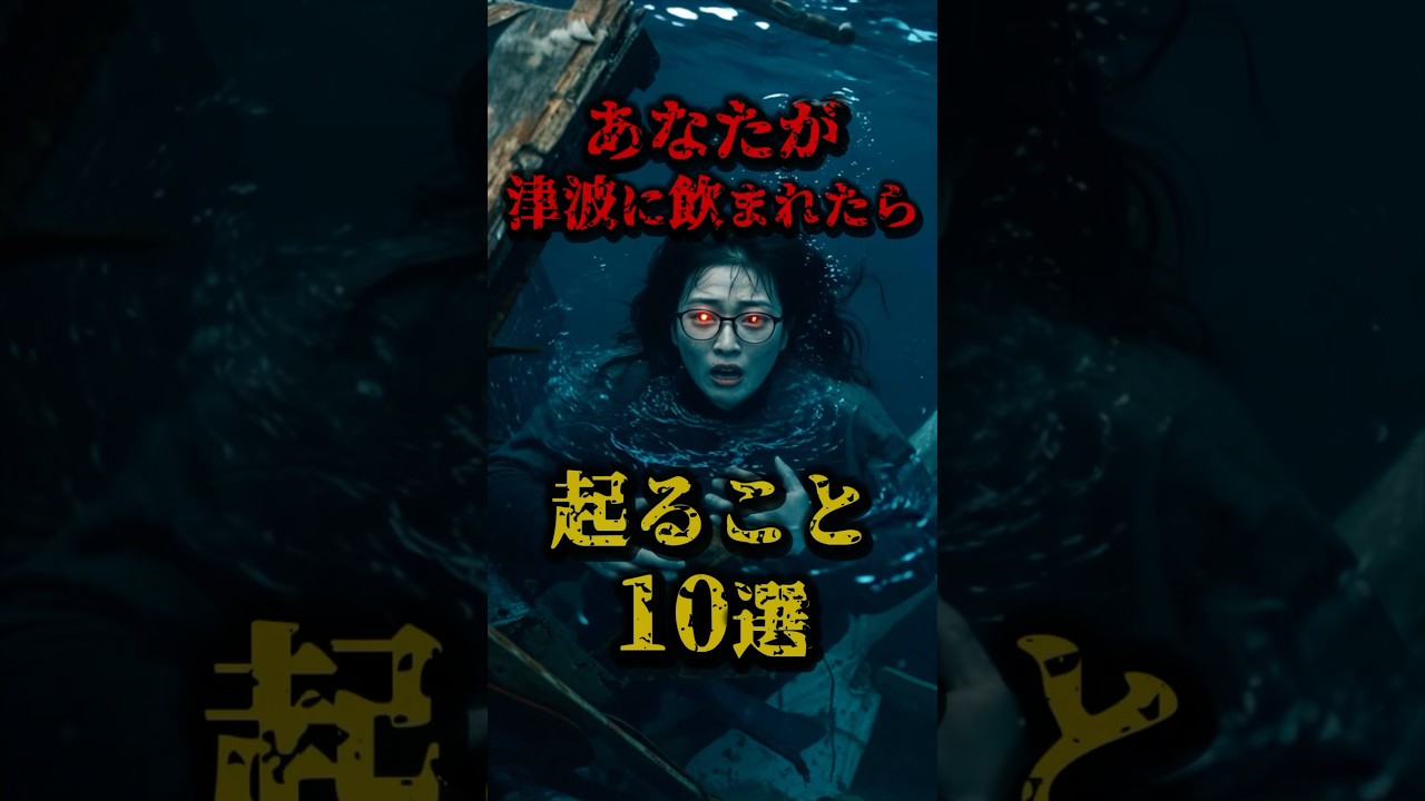 あなたが津波に飲まれたら起こること10選 #津波 #都市伝説 #南海トラフ #東日本大震災 #地震