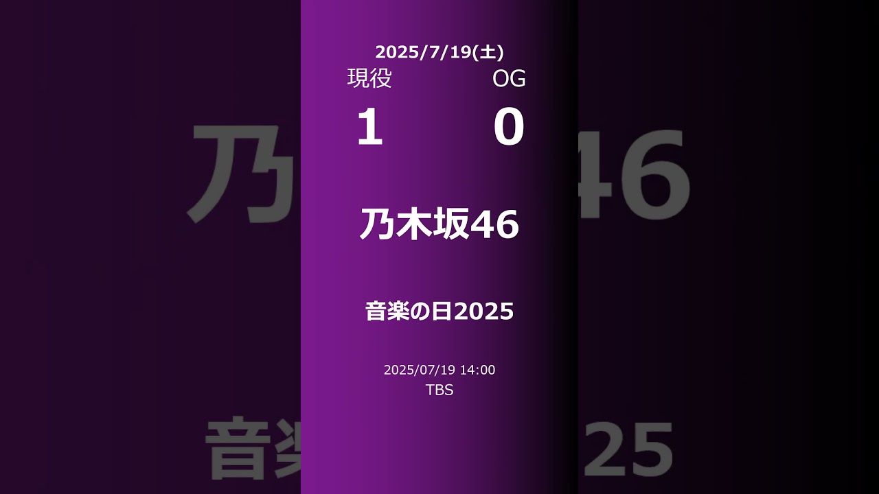 【明日の乃木坂】現役・OG 2025/07/19 #shorts #乃木坂46 【番組出演】