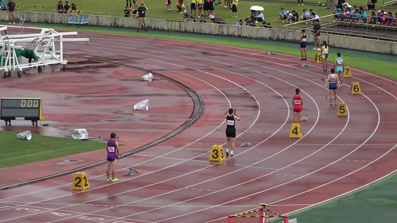 20250724144202宮崎県中学総体低学年女子4×100ｍＲ決勝 東海/宮崎52"22：村上 星凛(2)・日髙 愛沙(1)・河野ひかり(1)・寿崎 結菜(2)
