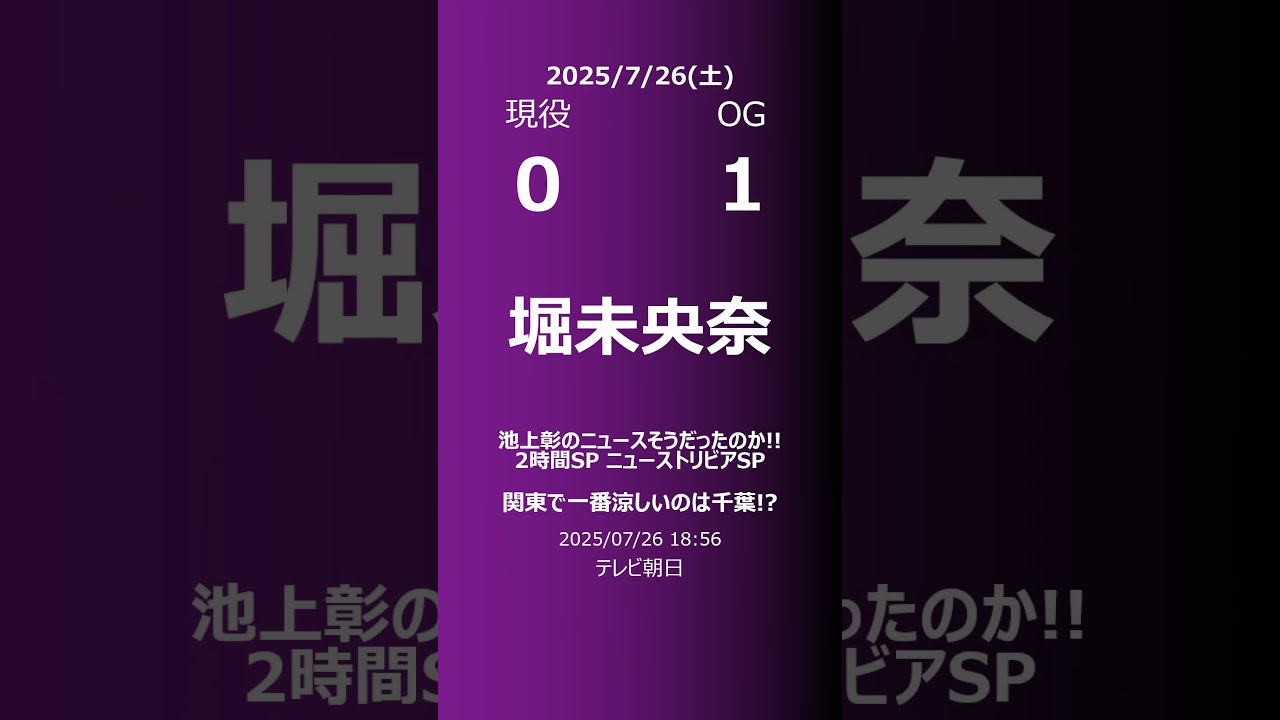 【明日の乃木坂】現役・OG 2025/07/26 #shorts #乃木坂46 【番組出演】