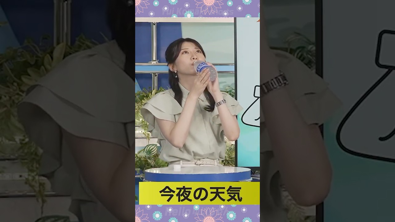 【駒木結衣】 水分補給タイム！結衣ちゃん＆せんちゃんがごくごく｜shorts