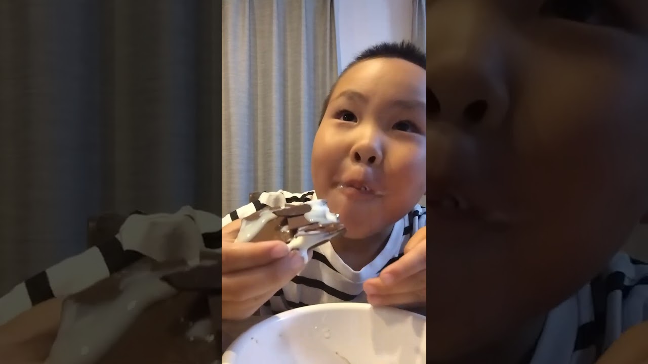 板チョコアイスを始めて食べたけど、アレンジしてみた！