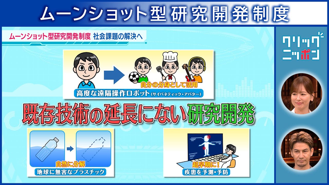 ムーンショット型研究開発制度 クリックニッポン 2025年8月3日放送分【公式】